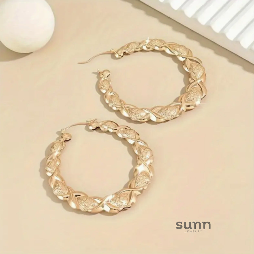 Sahara Hollow Statement Earrings [GLEXZ1L9]