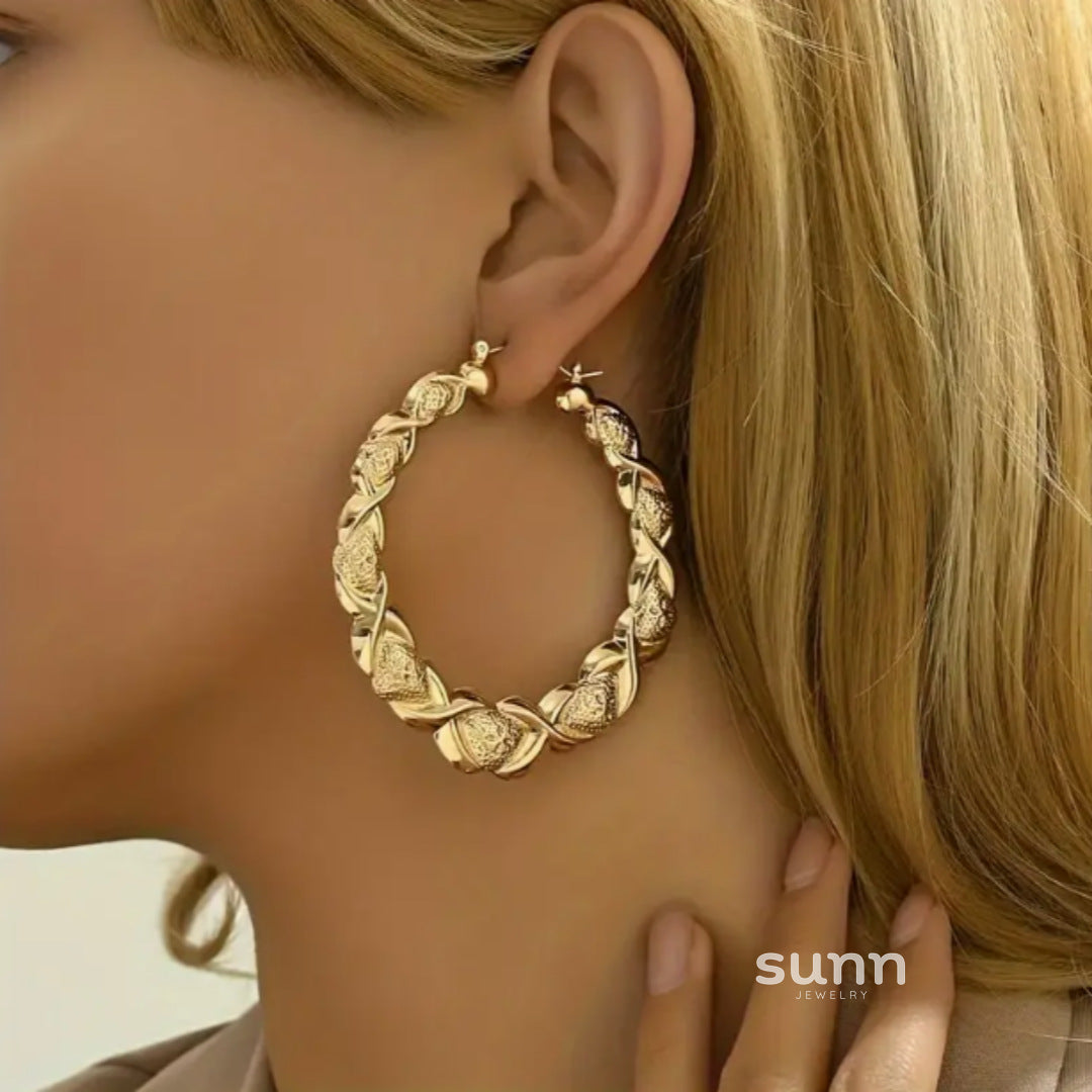 Sahara Hollow Statement Earrings [I2YF4TQK]