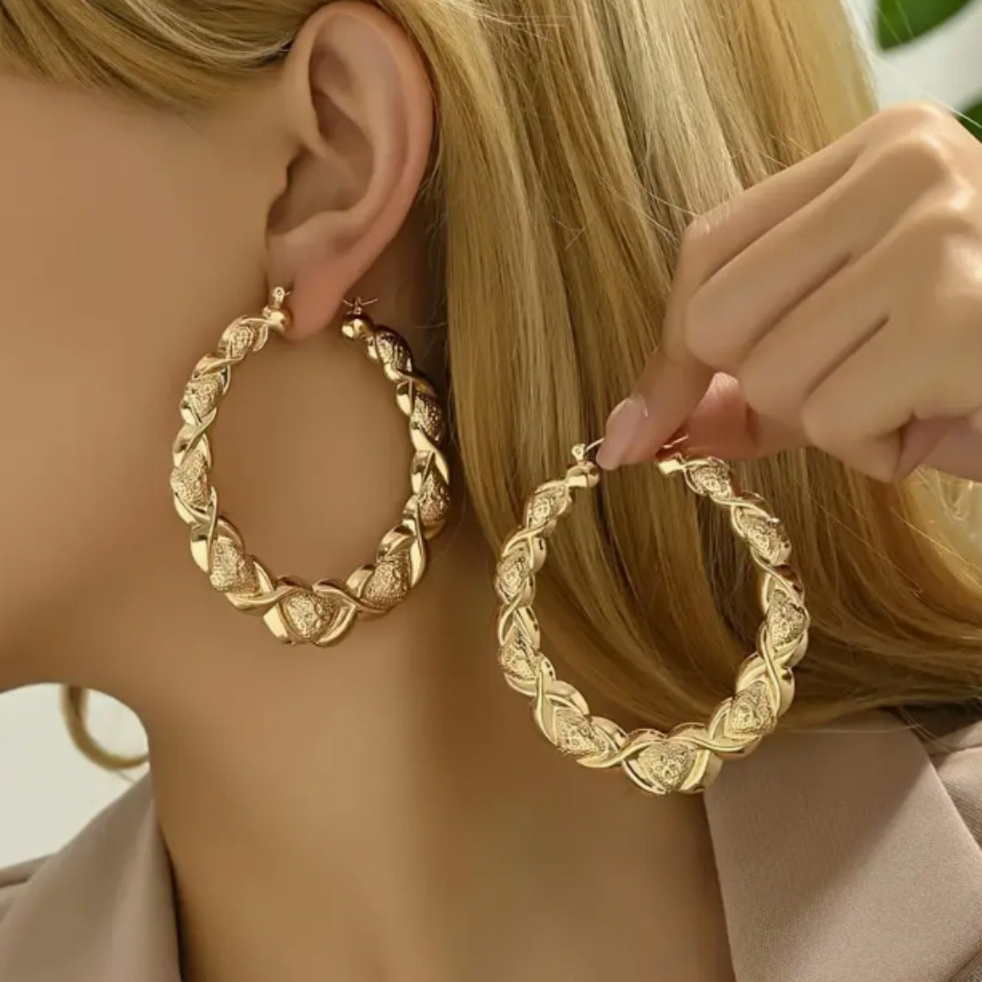 Sahara Hollow Statement Earrings [23QEOQU5]