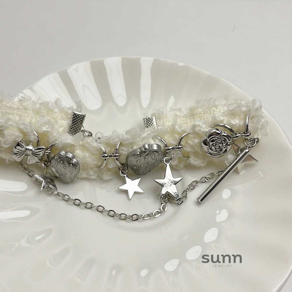 Sahasra Plush Strawberry Choker