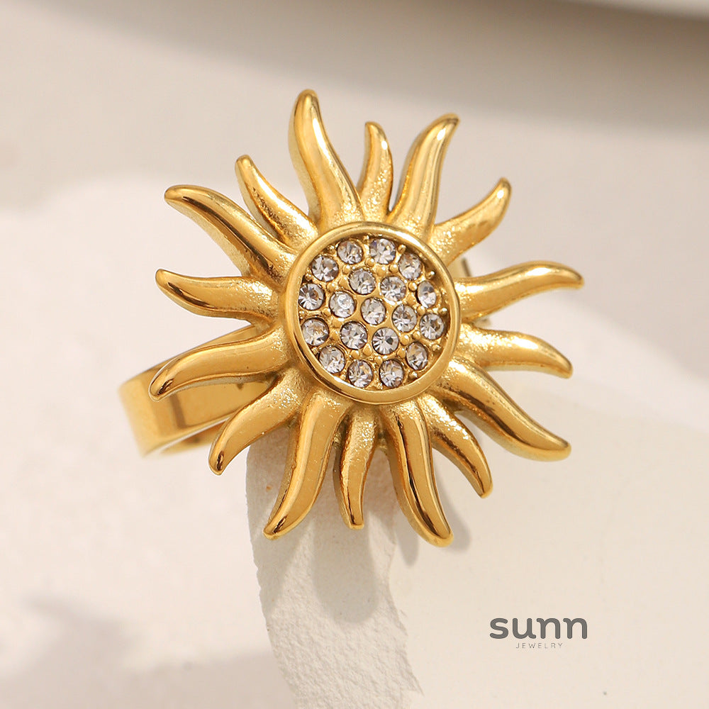Saige Golden Sun Open Ring [0HHD5XL8]