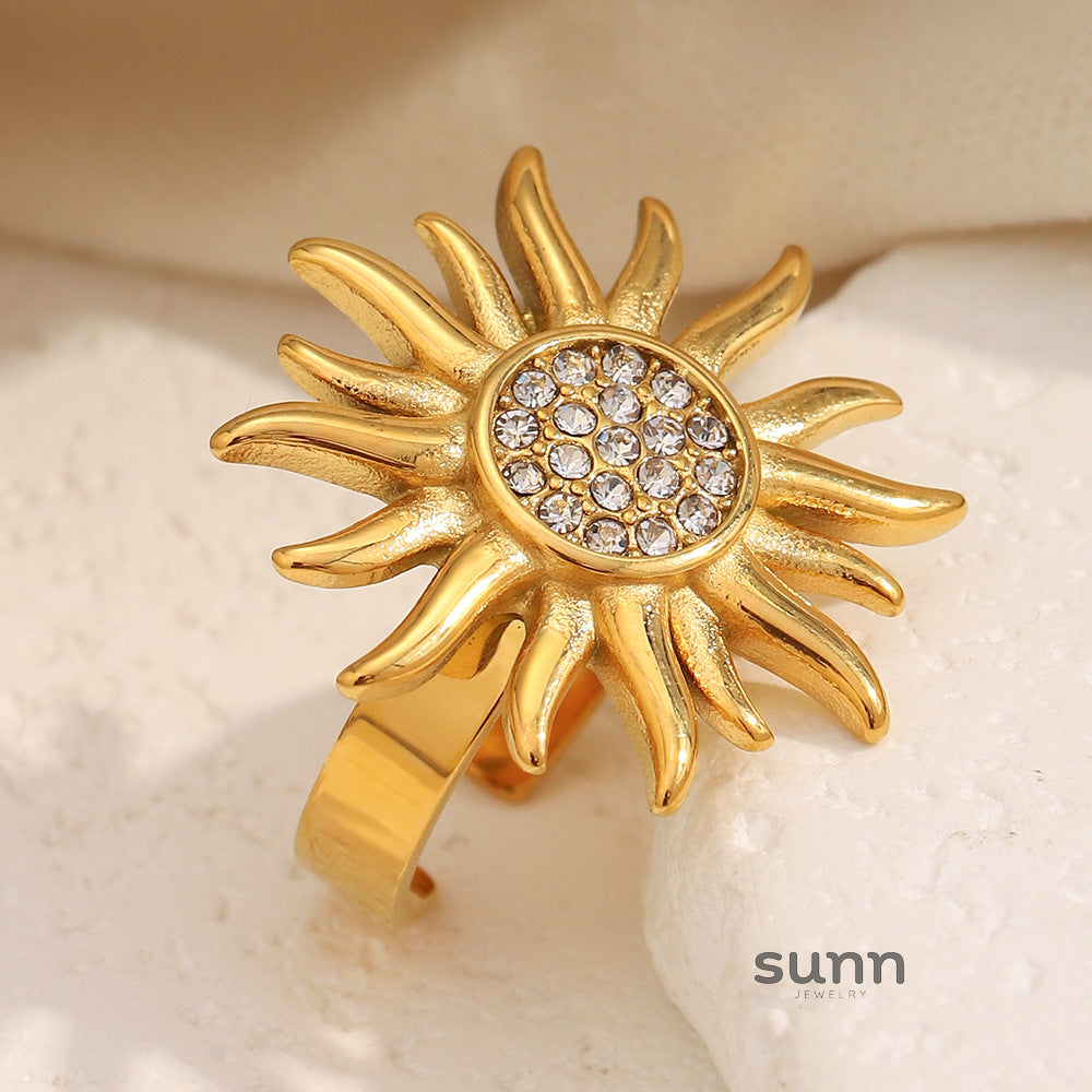 Saige Golden Sun Open Ring [N4D3UZMD]
