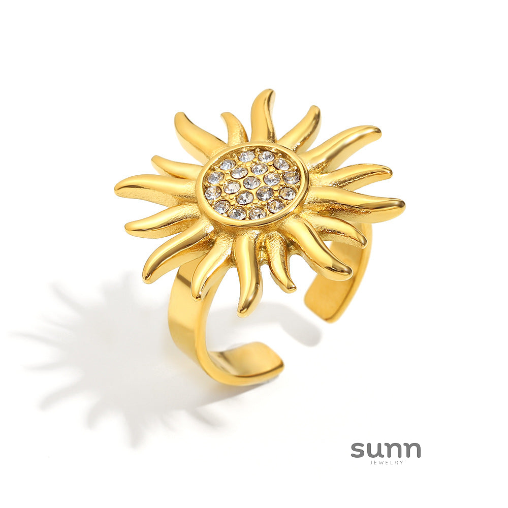 Saige Golden Sun Open Ring [M4Y1SYQB]