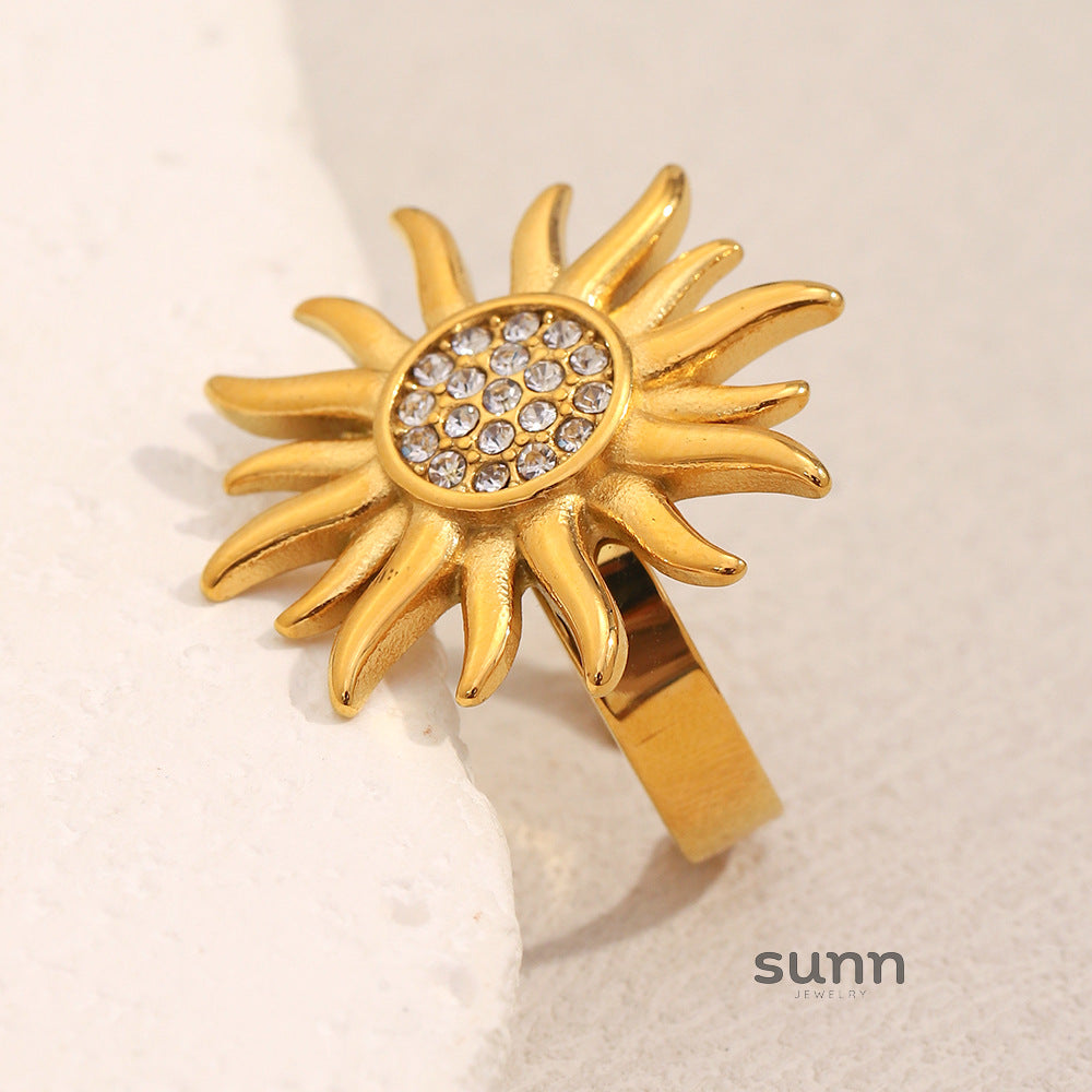 Saige Golden Sun Open Ring [TFRSMFJX]
