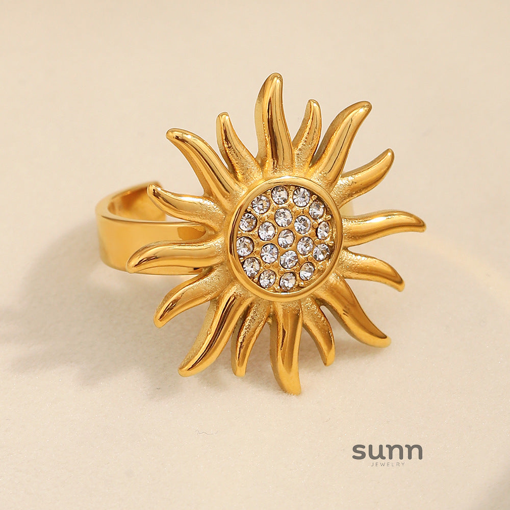 Saige Golden Sun Open Ring [BNVHB1GG]