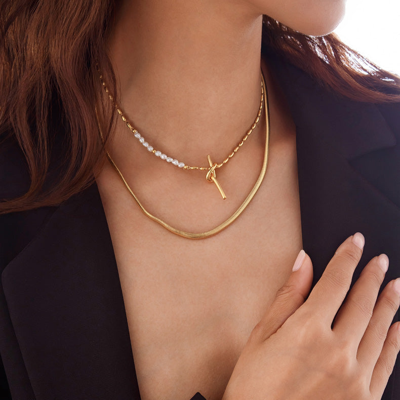Saisha Rope Knot Pendant Necklace [U268DPPV]