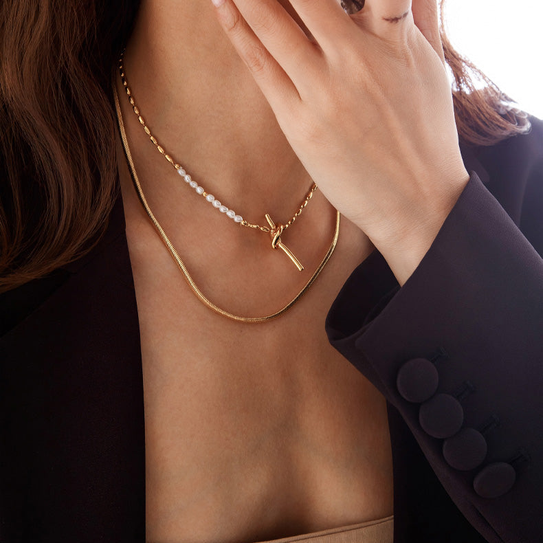 Saisha Rope Knot Pendant Necklace [STSL2ERA]