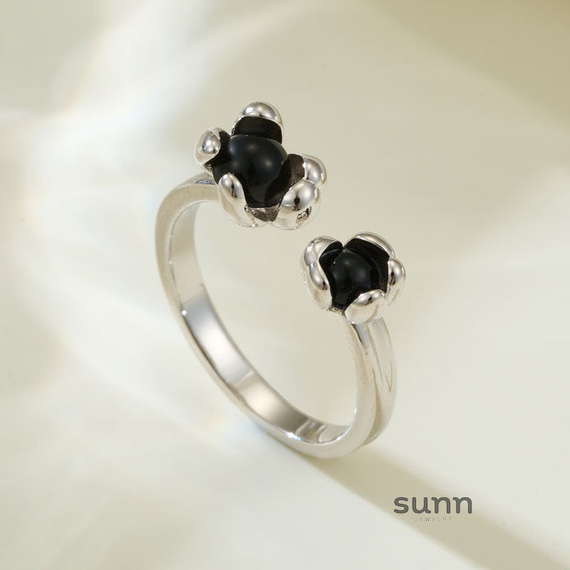 Salma Agate Bloom Open Ring [YAUUSAI6]