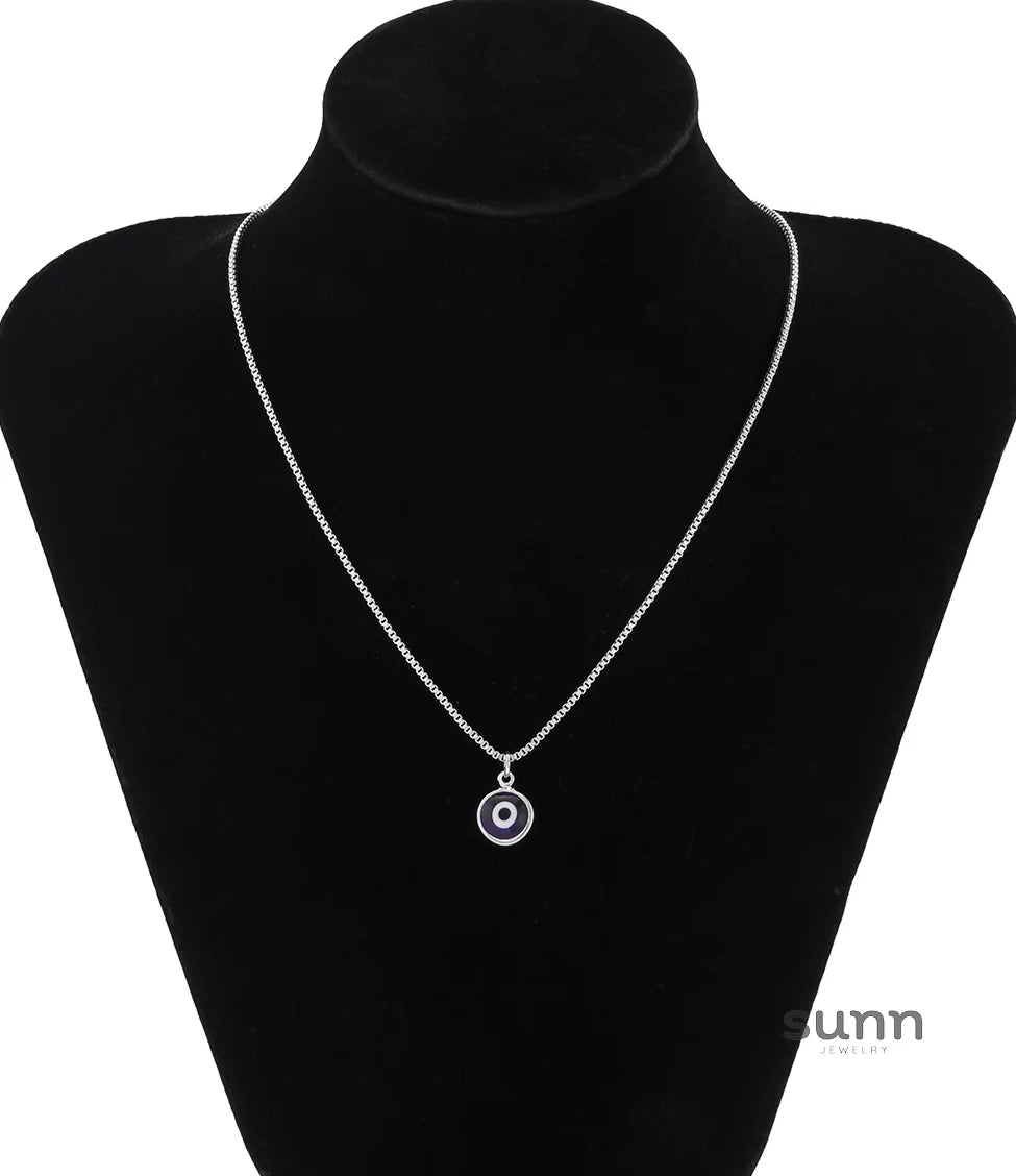 Salome Dainty Eye Pendant Necklace
