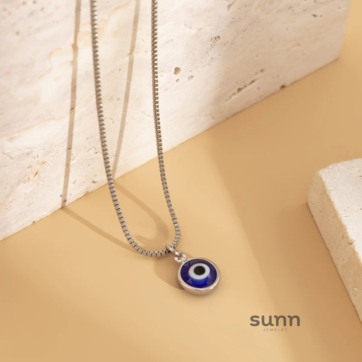Salome Dainty Eye Pendant Necklace