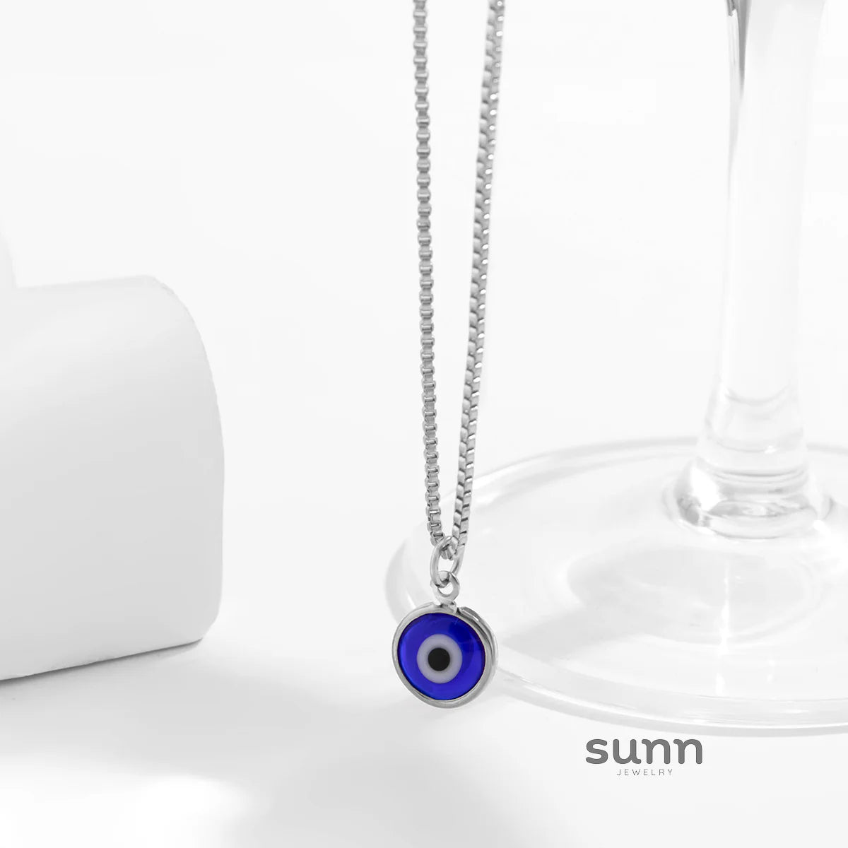Salome Dainty Eye Pendant Necklace
