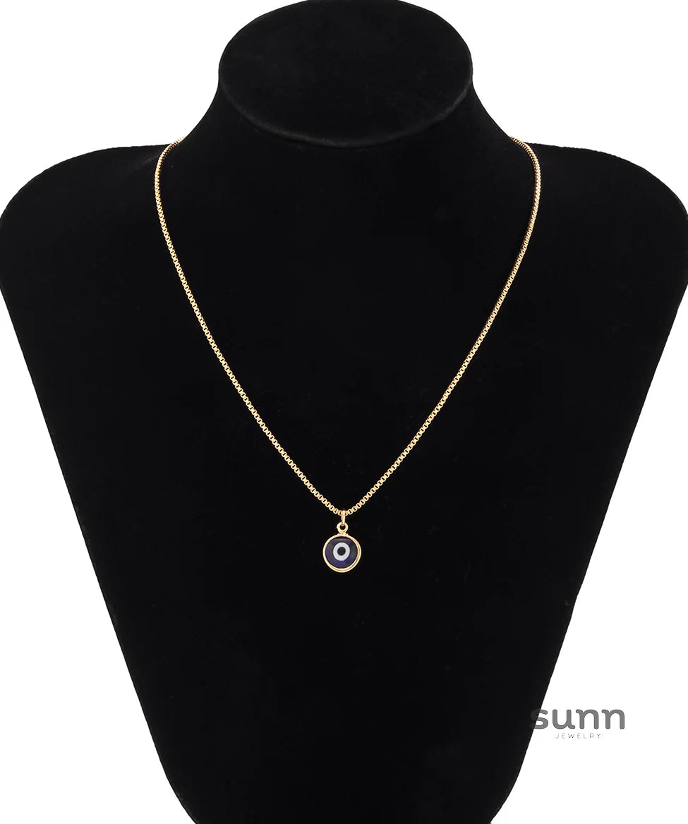 Salome Dainty Eye Pendant Necklace