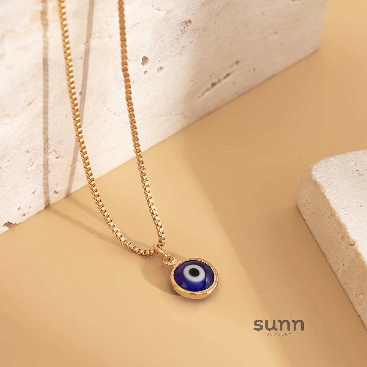 Salome Dainty Eye Pendant Necklace