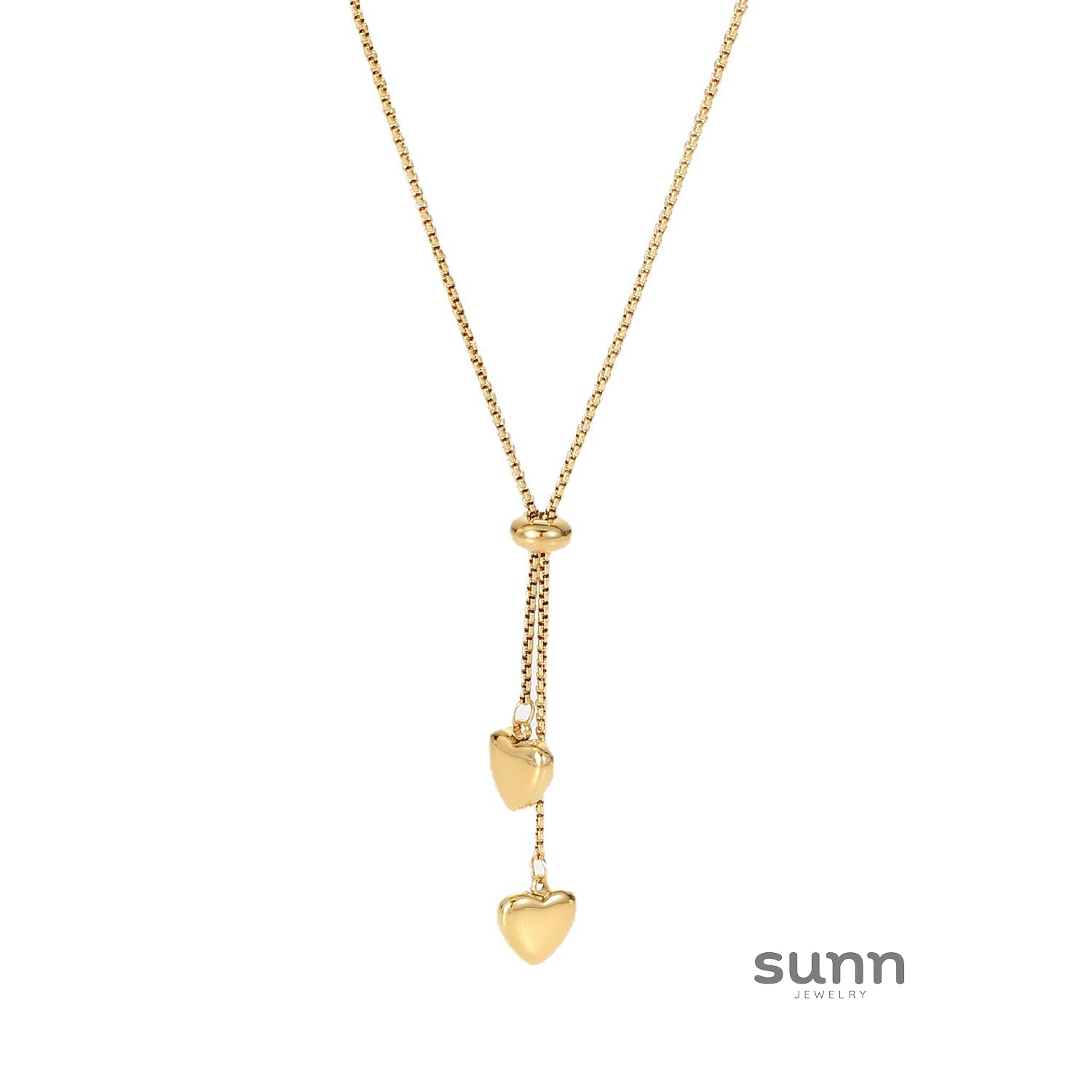 Sama Interlocking Heart Necklace [8VKL9NP3]