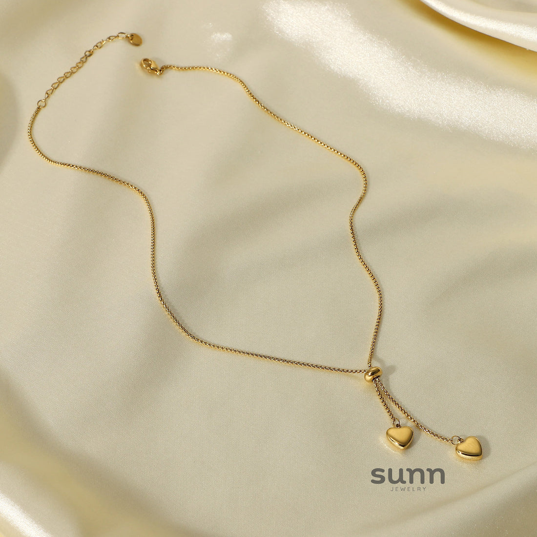 Sama Interlocking Heart Necklace [UKVK3FTA]