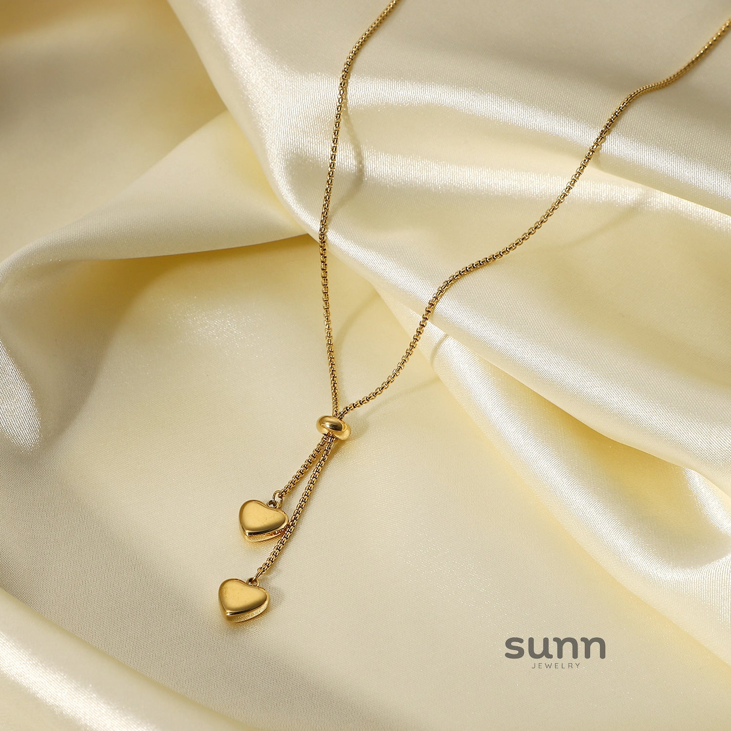 Sama Interlocking Heart Necklace [7WXB5AB3]