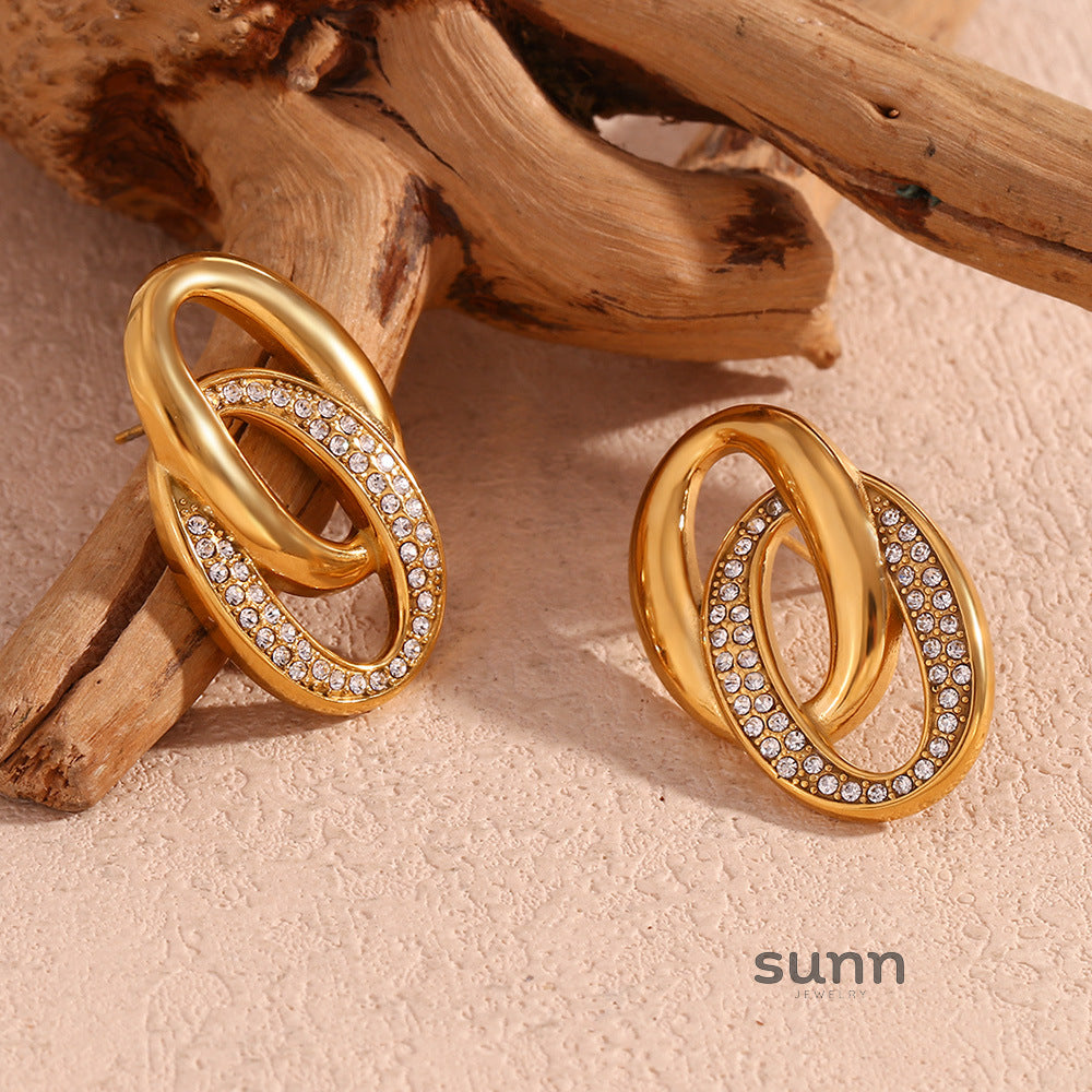 Sama Vintage Gold Drop Earrings [57DVNLCU]