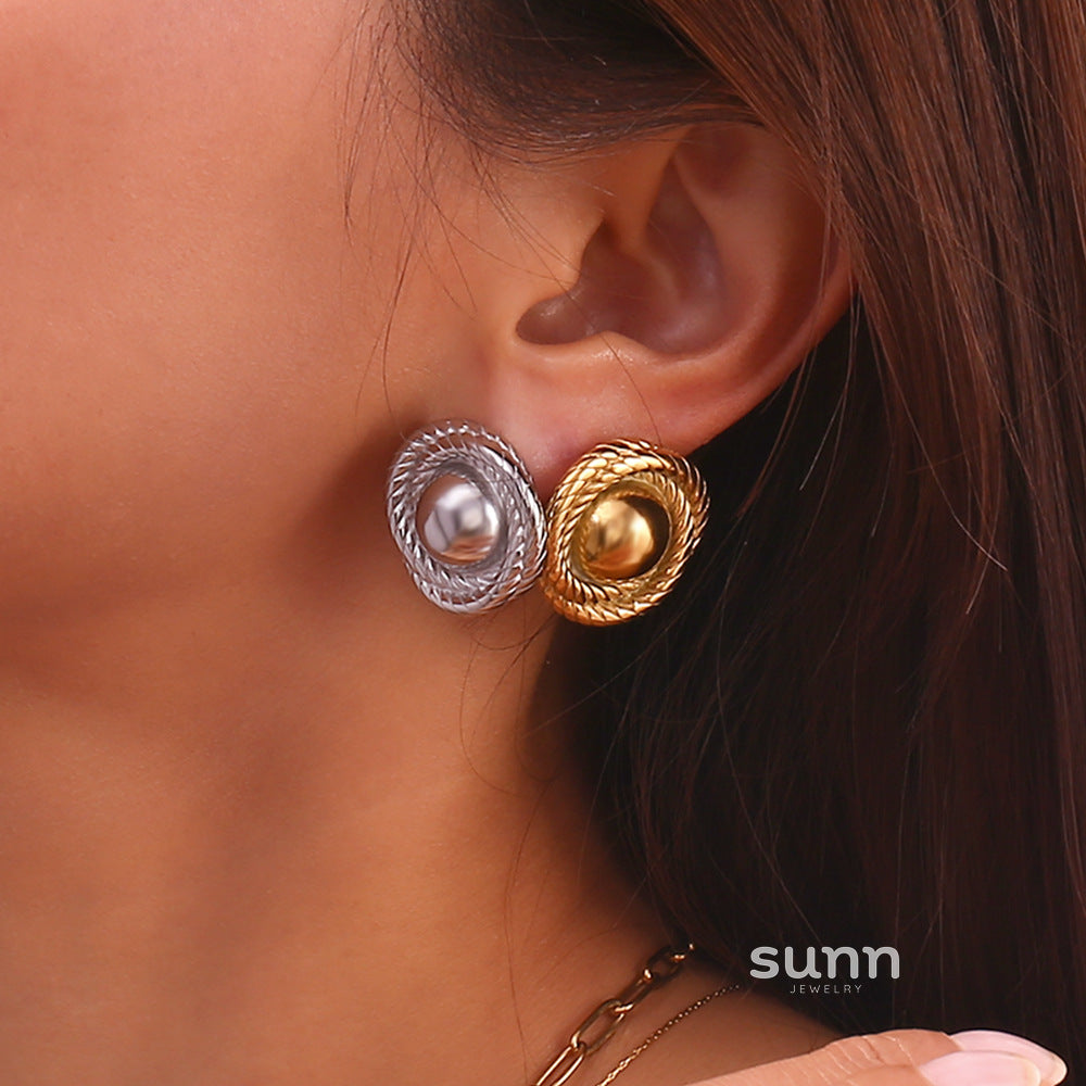 Sama Vintage Gold Drop Earrings [1KGZXYWX]