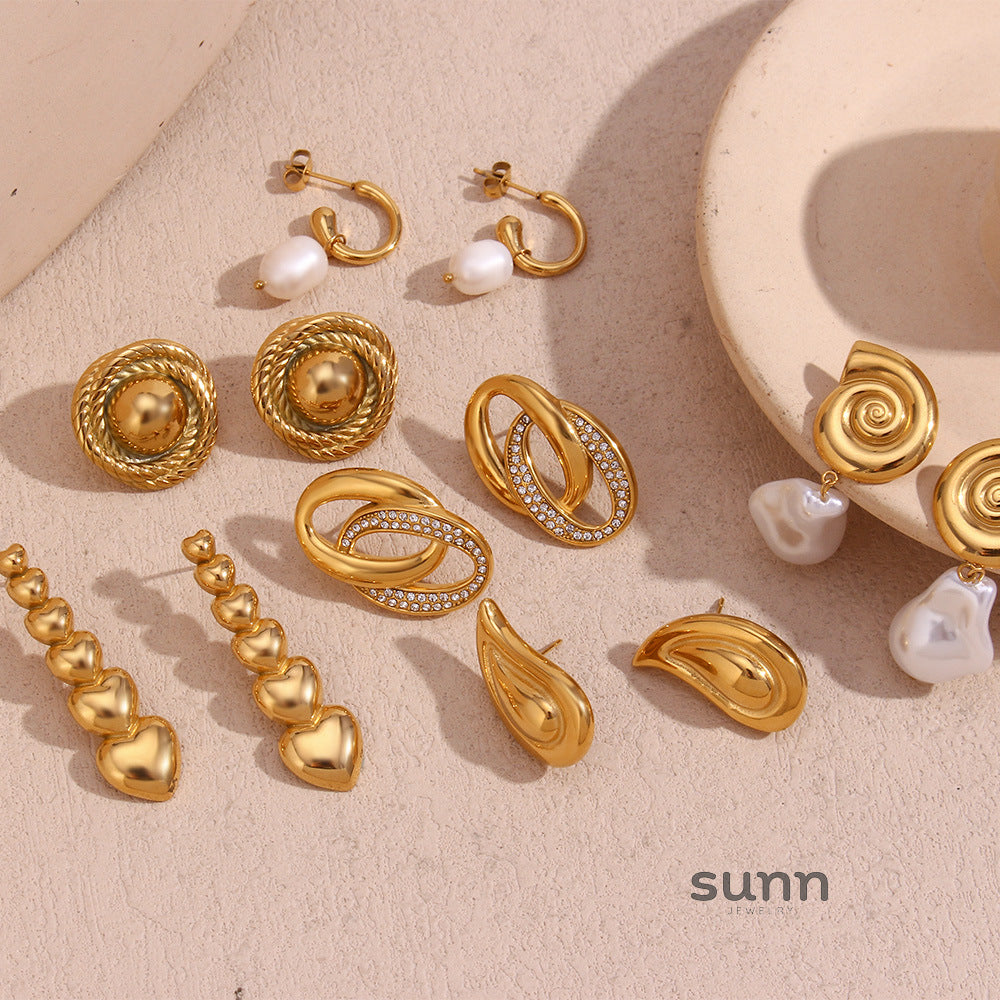 Sama Vintage Gold Drop Earrings [X7PZF7DL]