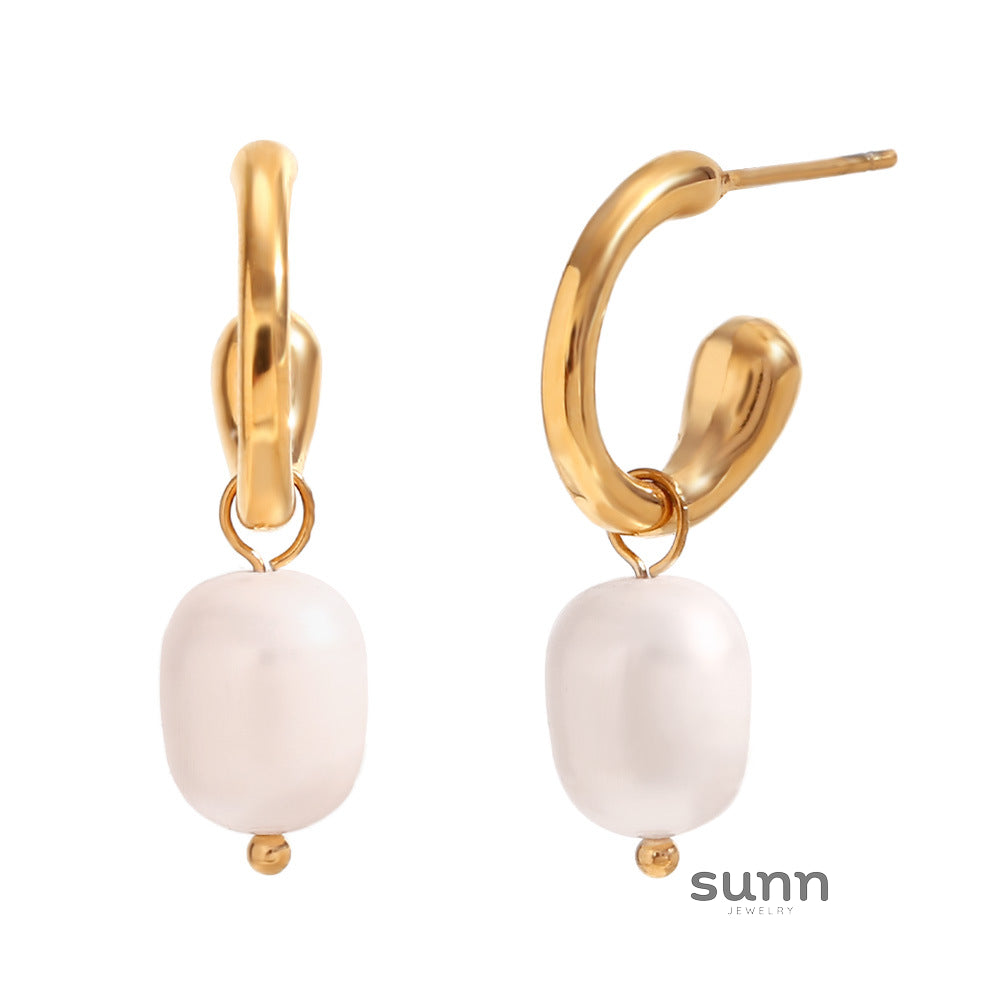 Sama Vintage Gold Drop Earrings [81RTR8A3]