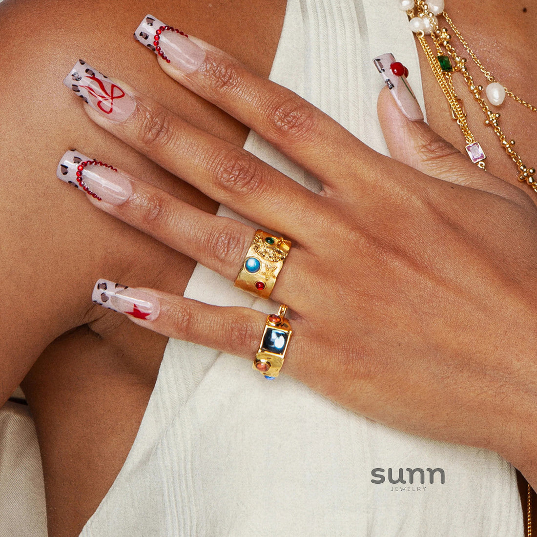 Samiah Geometric Band Ring [N3XND3LA]