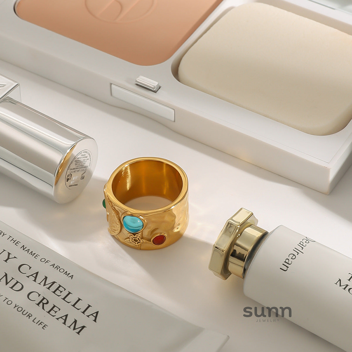 Samiah Geometric Band Ring [CMYQ8PO1]