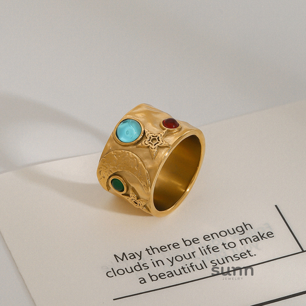 Samiah Geometric Band Ring [73EOWV1L]