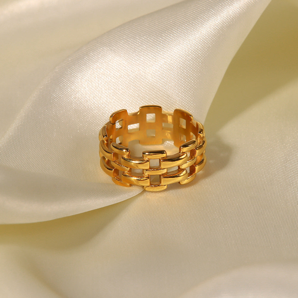 Samiah Hollow Geometric Ring [HNZ87BWS]
