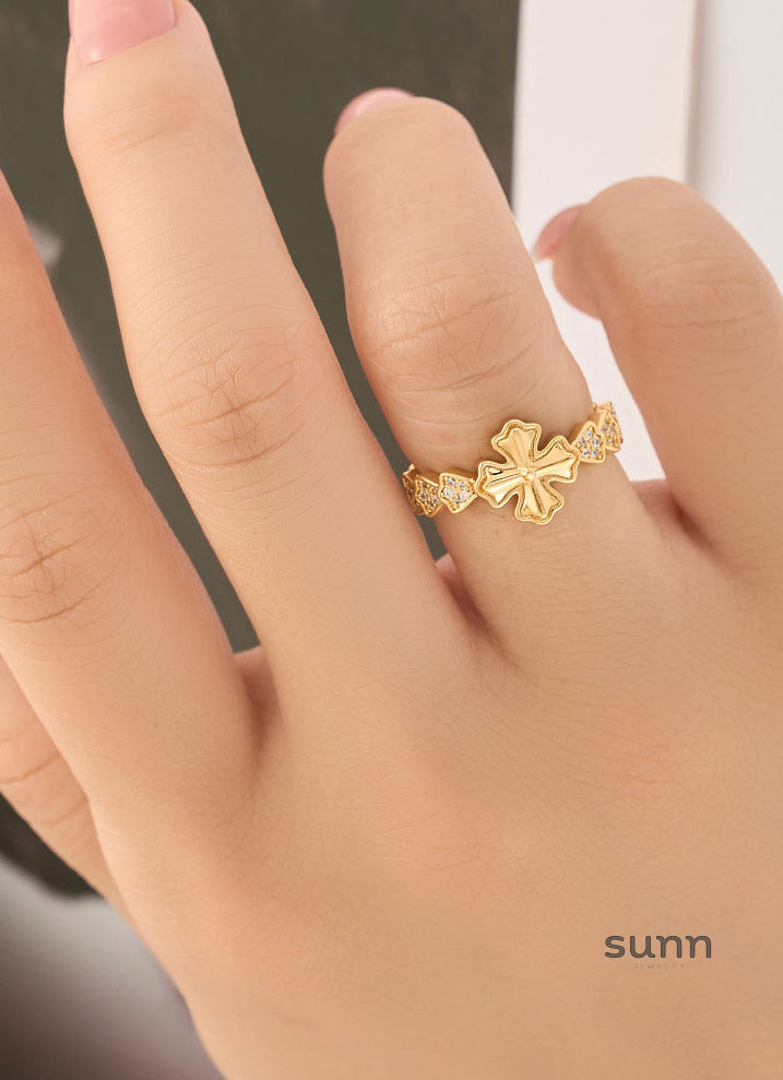 Samiah Zircon Cross Ring [F90T2ICZ]