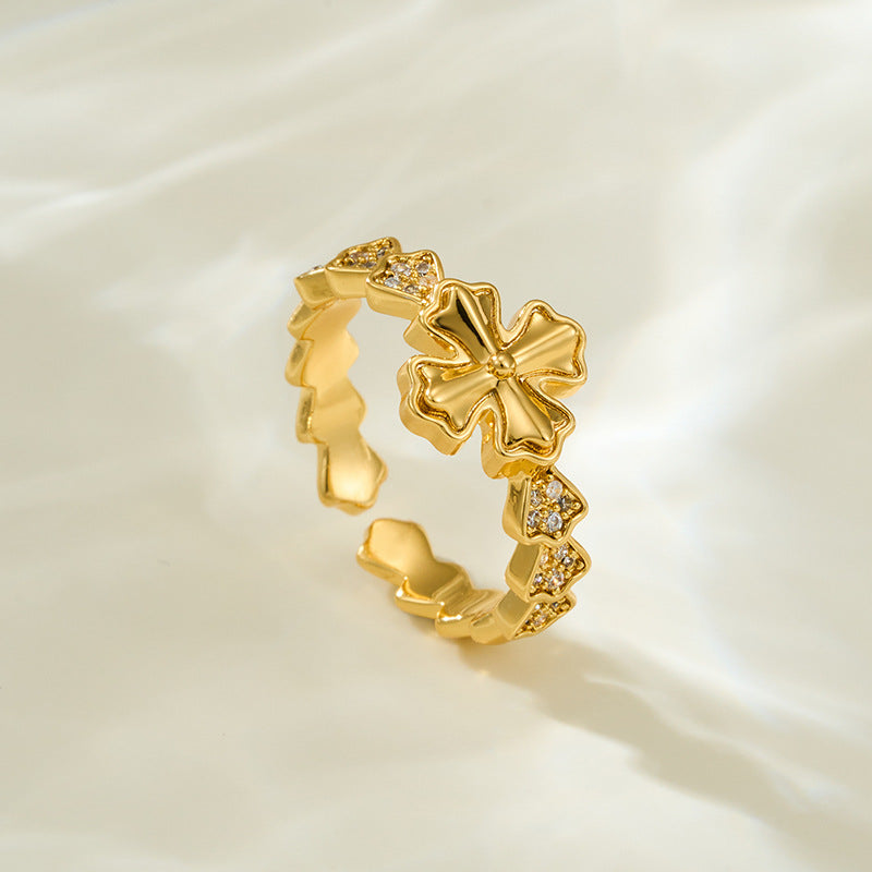 Samiah Zircon Cross Ring [6Z805PL1]