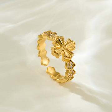 Samiah Zircon Cross Ring [6Z805PL1]