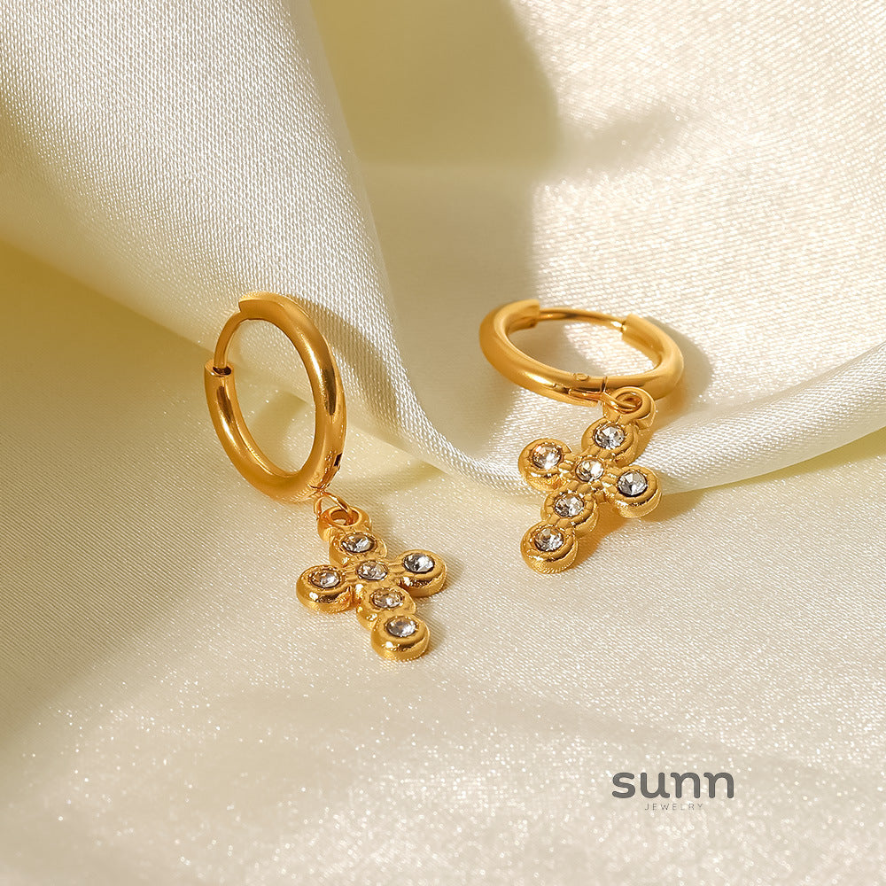Samiyah Cross Pendant Earrings [9ME83LZA]