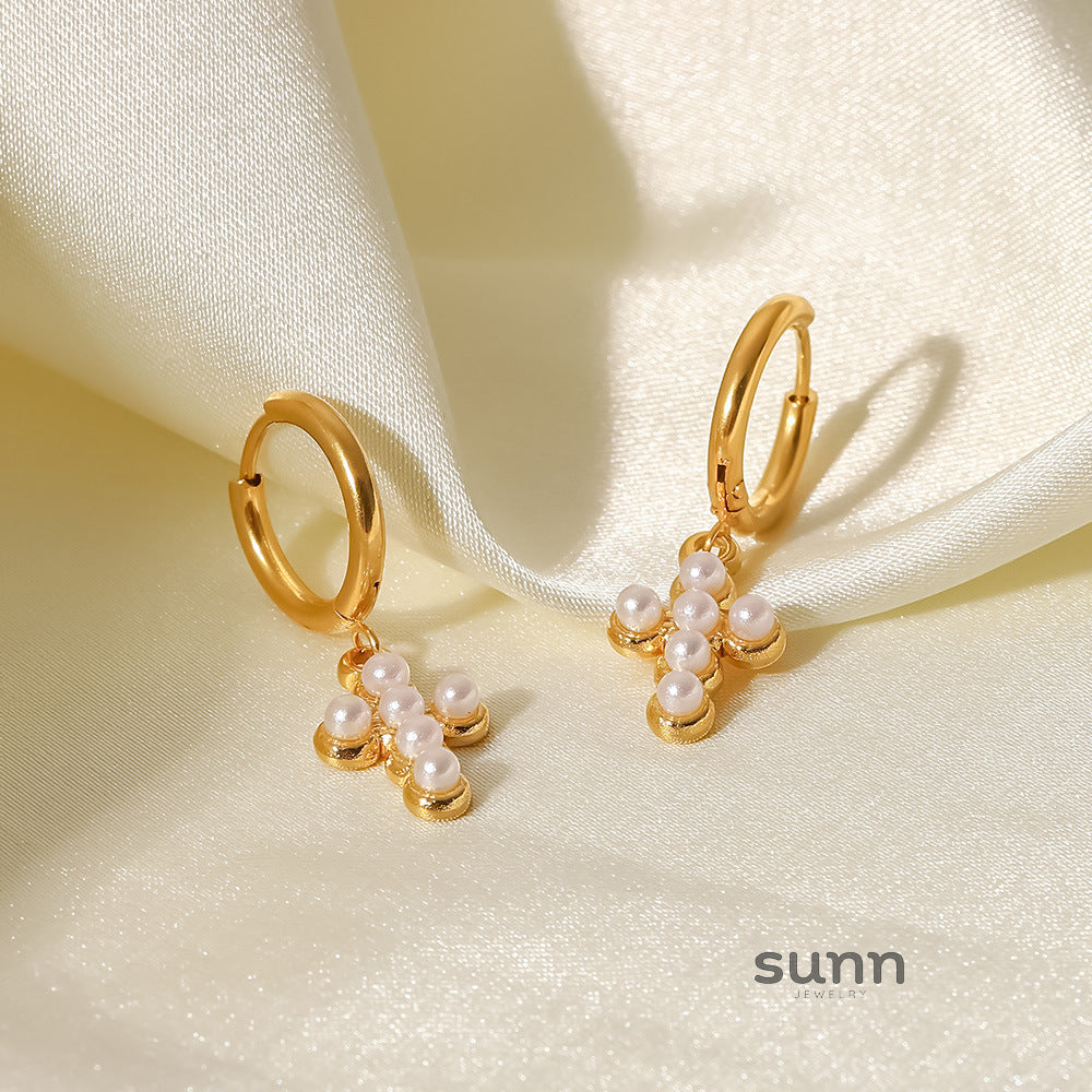 Samiyah Cross Pendant Earrings [GX173935]