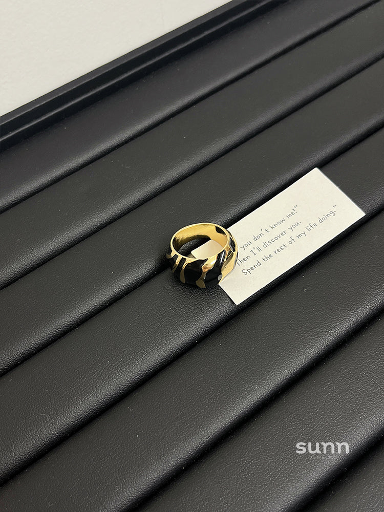 Sana Enamel Open Bangle Ring
