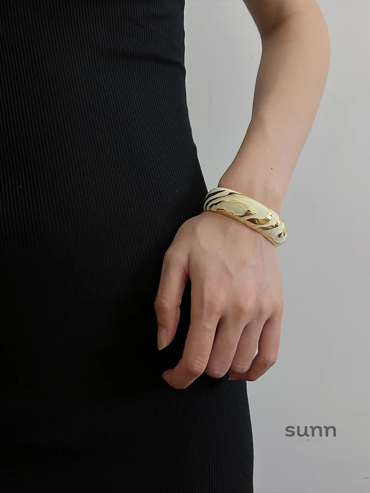 Sana Enamel Open Bangle Ring