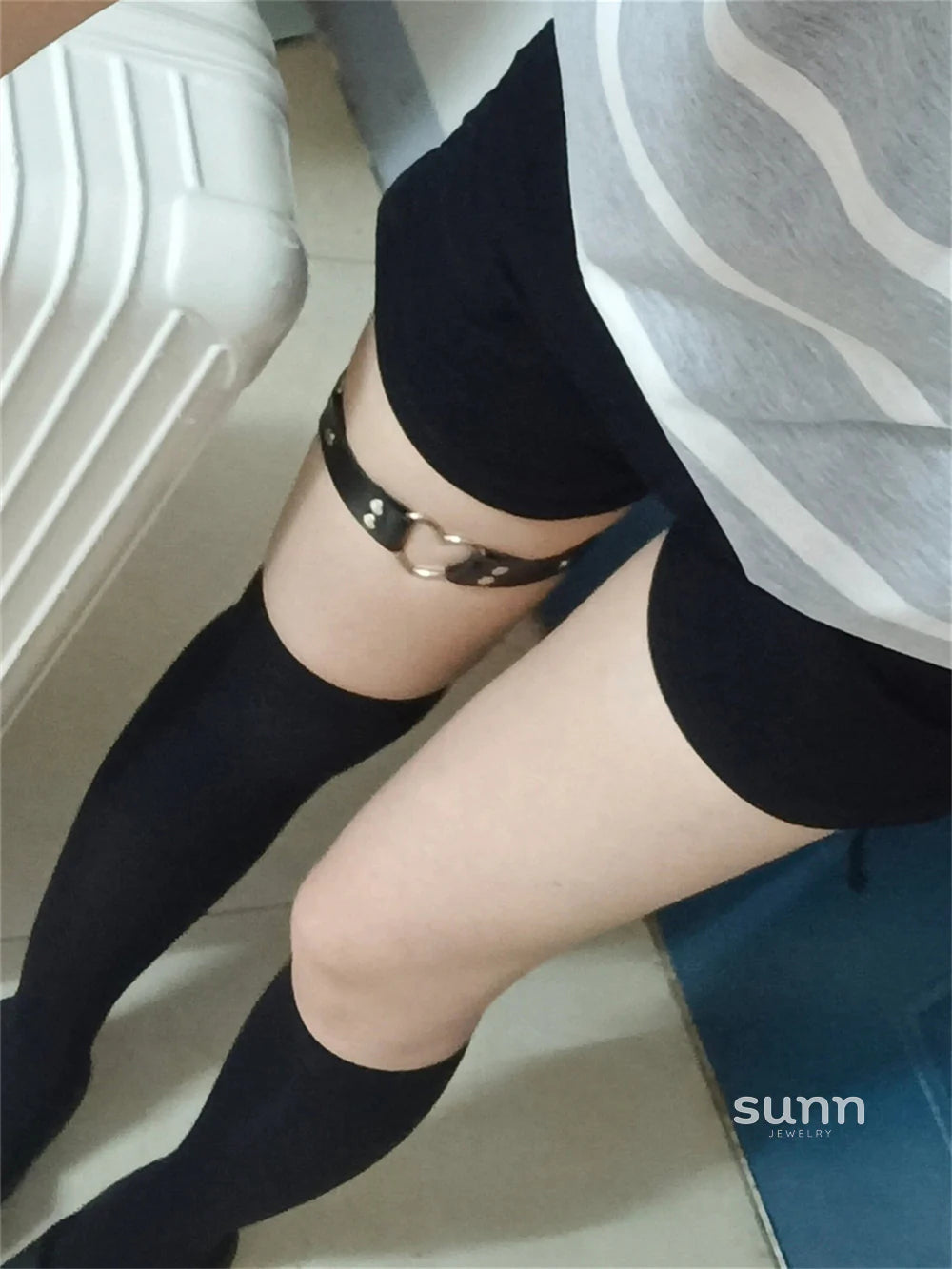 Sana Heart Chain Thigh Harness