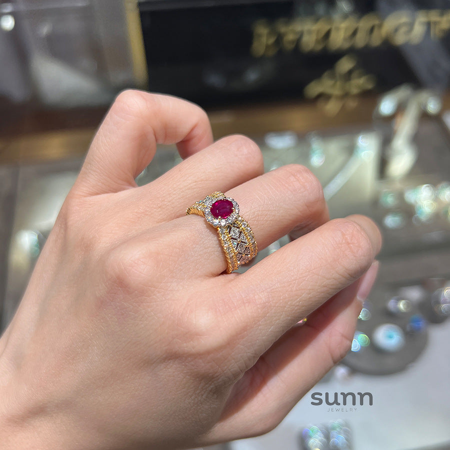 Sania Regal Gemstone Ring [MTZ7ONZF]