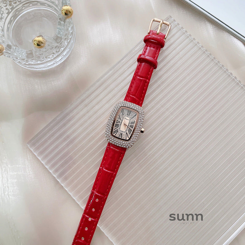 Santana Oval Rhinestone Watch [1HFP7889]