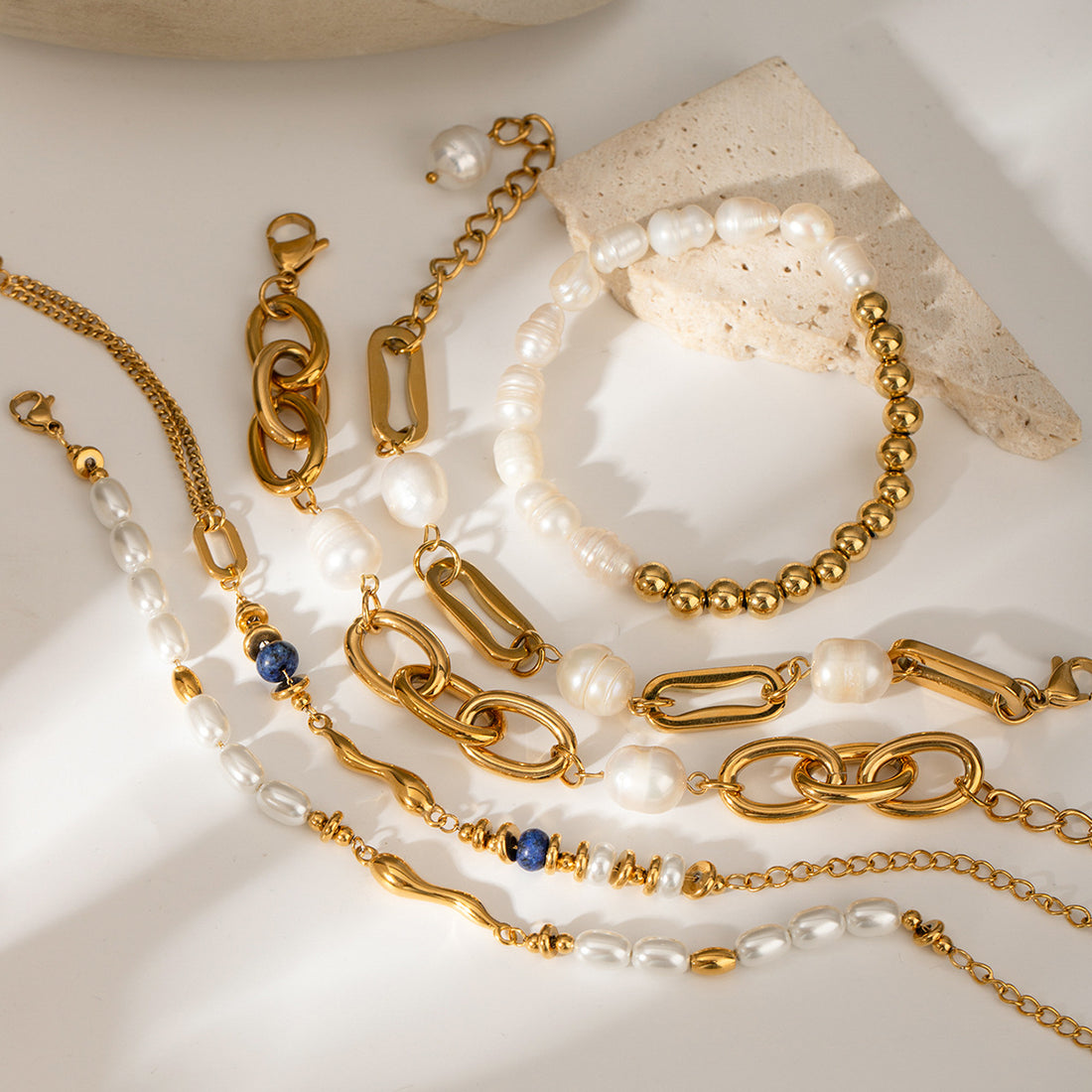 Sanvi Layered Pearl Bracelets [1A3P9E2P]