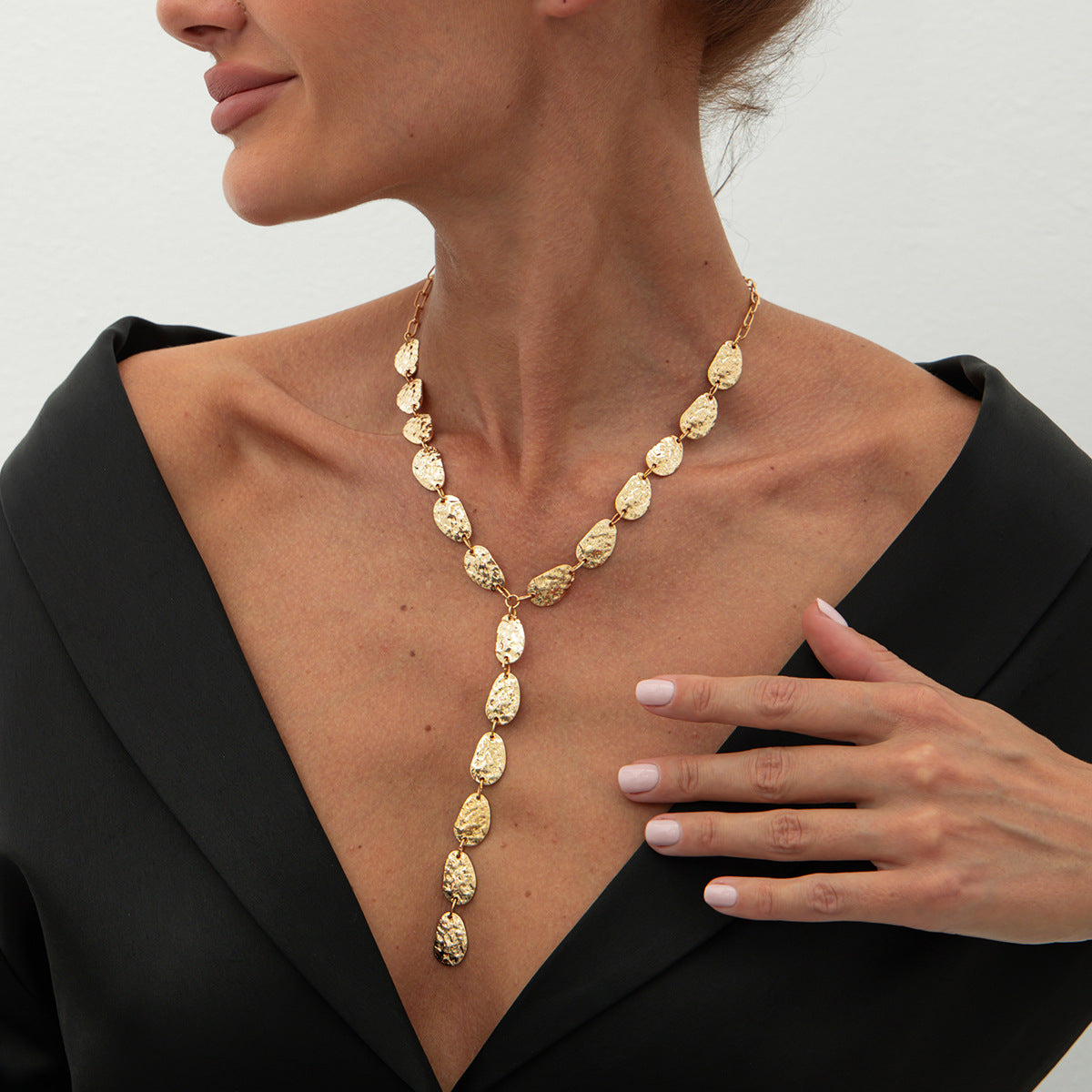 Sarah Layered Tassel Necklace [VJB3K5LC]