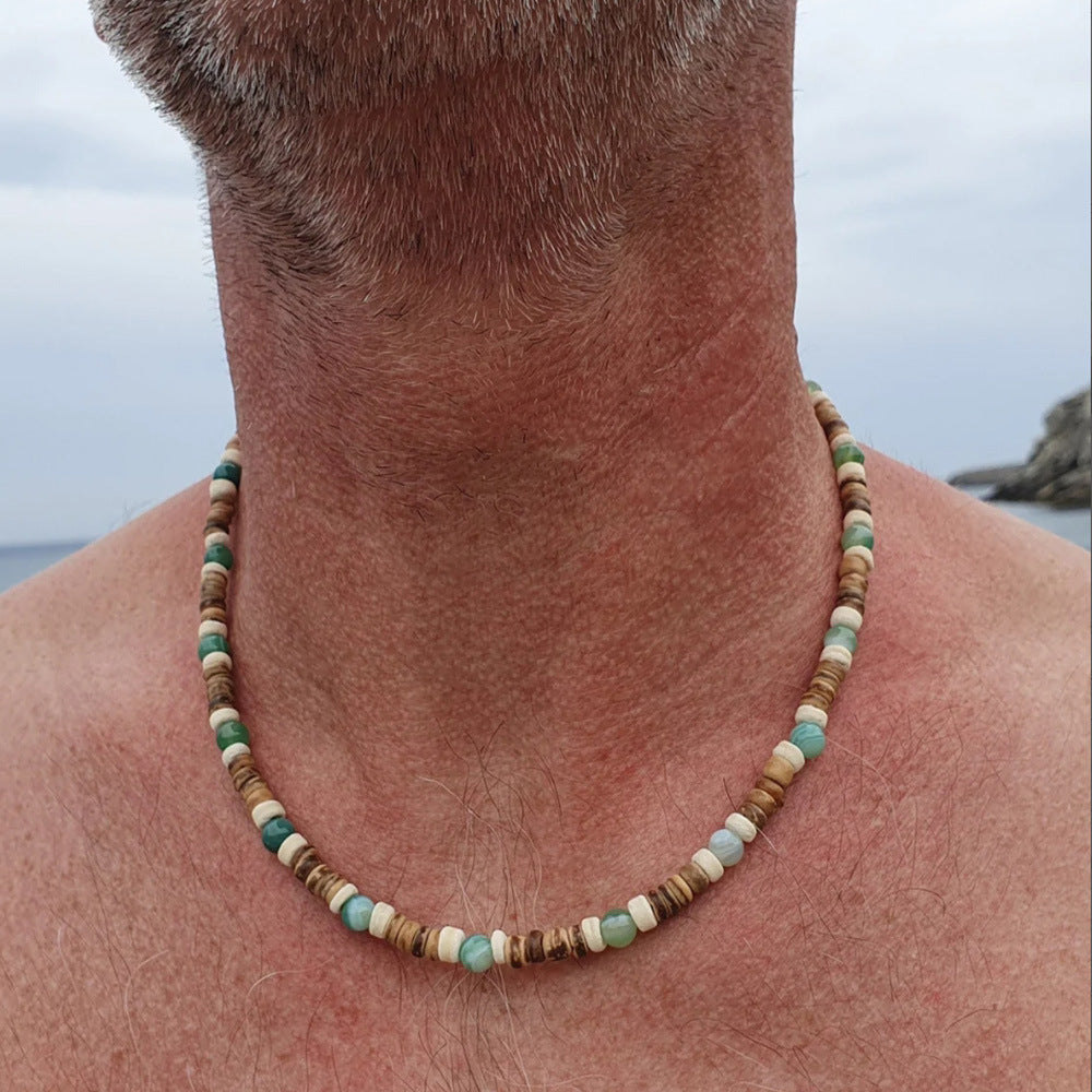 Sarai Coconut Bead Necklace [OXB1852N]