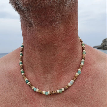Sarai Coconut Bead Necklace [OXB1852N]