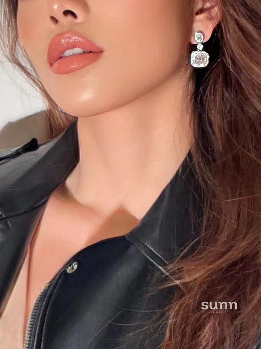 Saray Sparkling Crystal Earrings