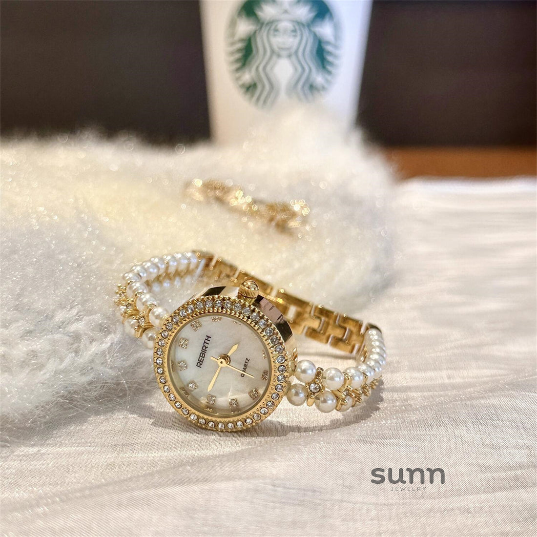 Saraya Delicate Pearl Watch
