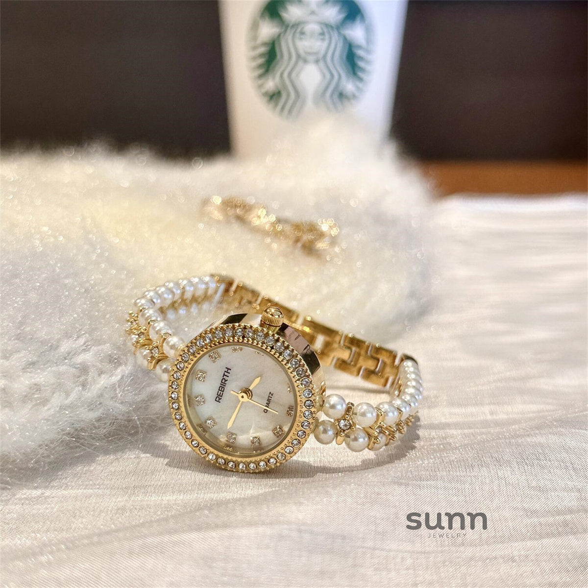 Saraya Delicate Pearl Watch