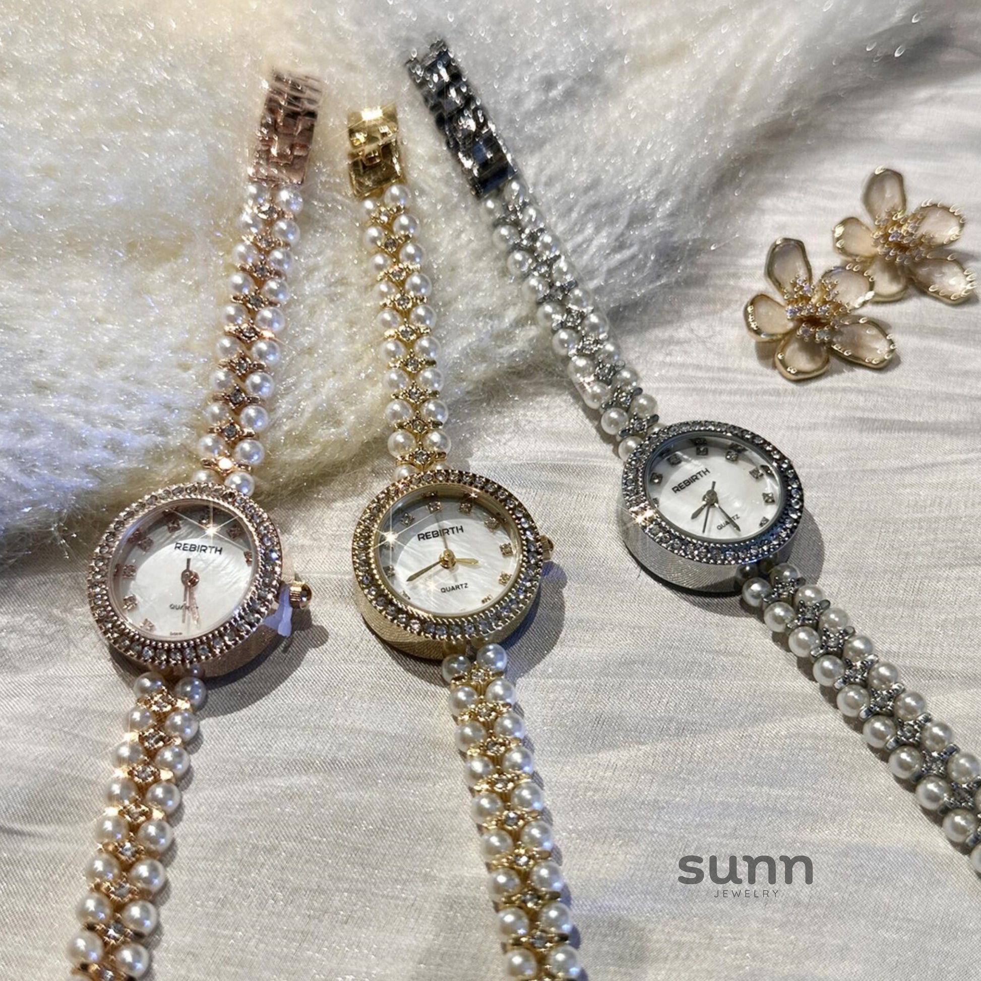 Saraya Delicate Pearl Watch