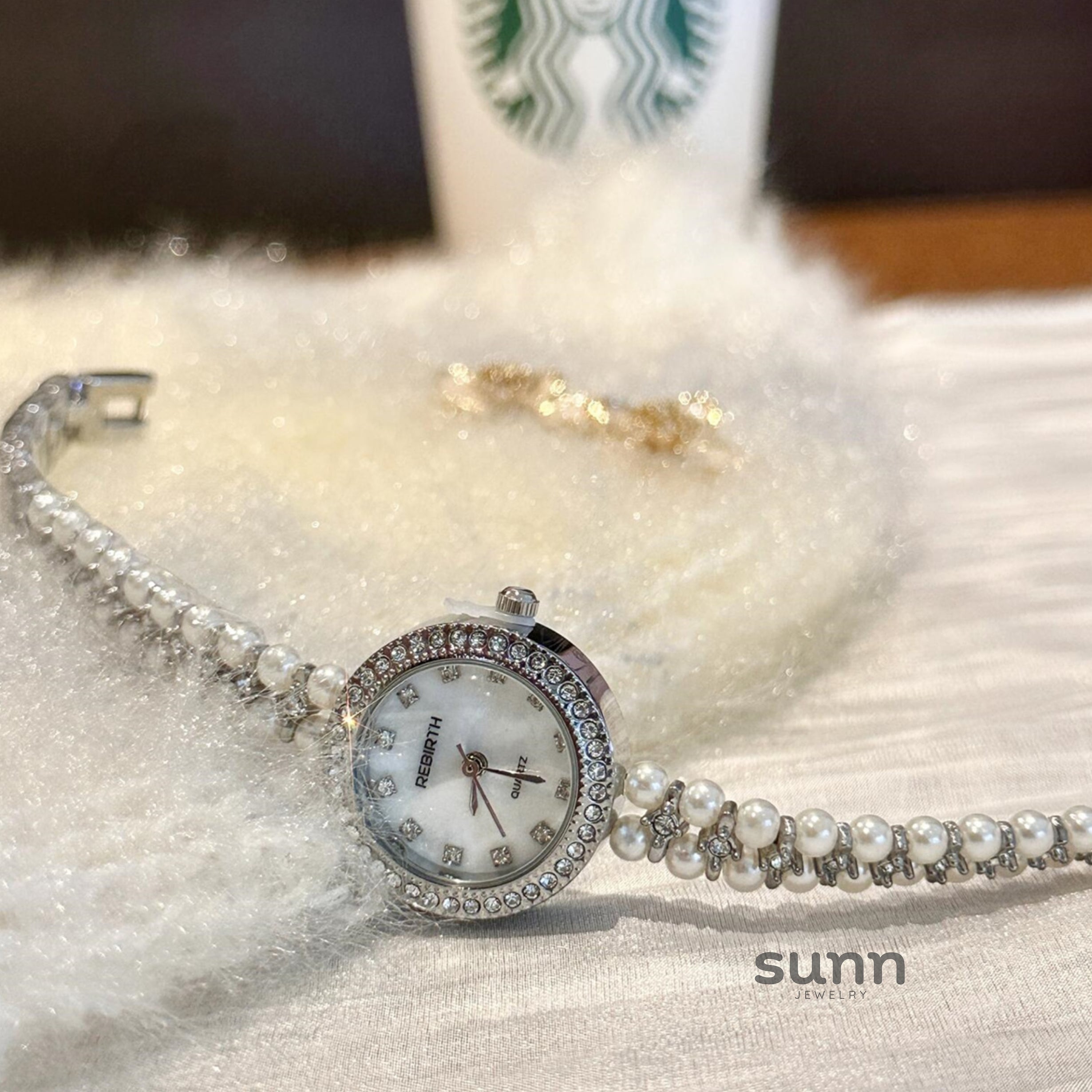 Saraya Delicate Pearl Watch