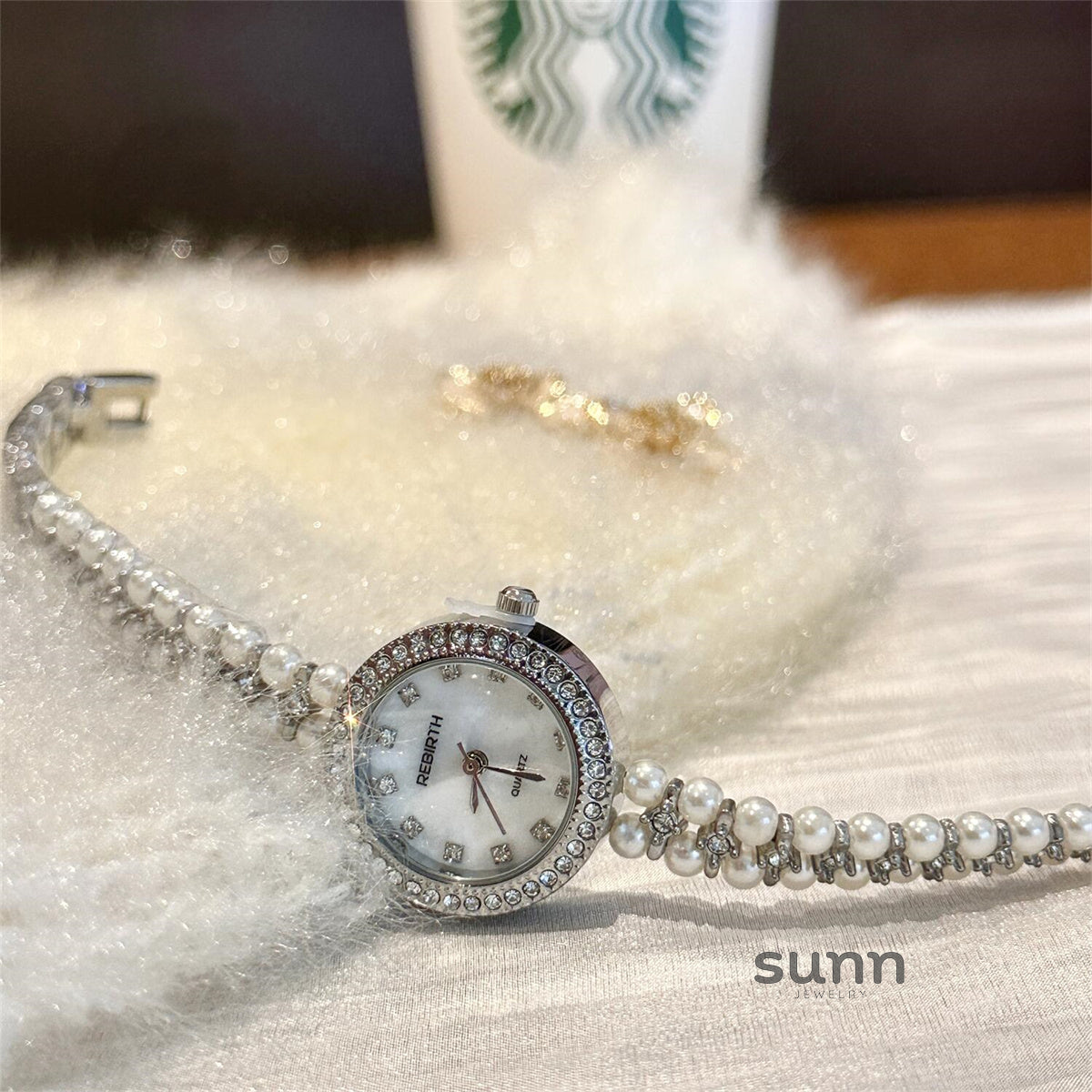 Saraya Delicate Pearl Watch