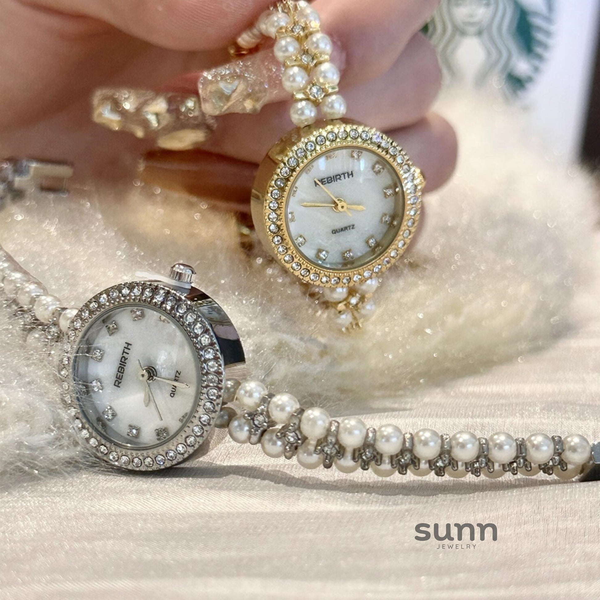 Saraya Delicate Pearl Watch