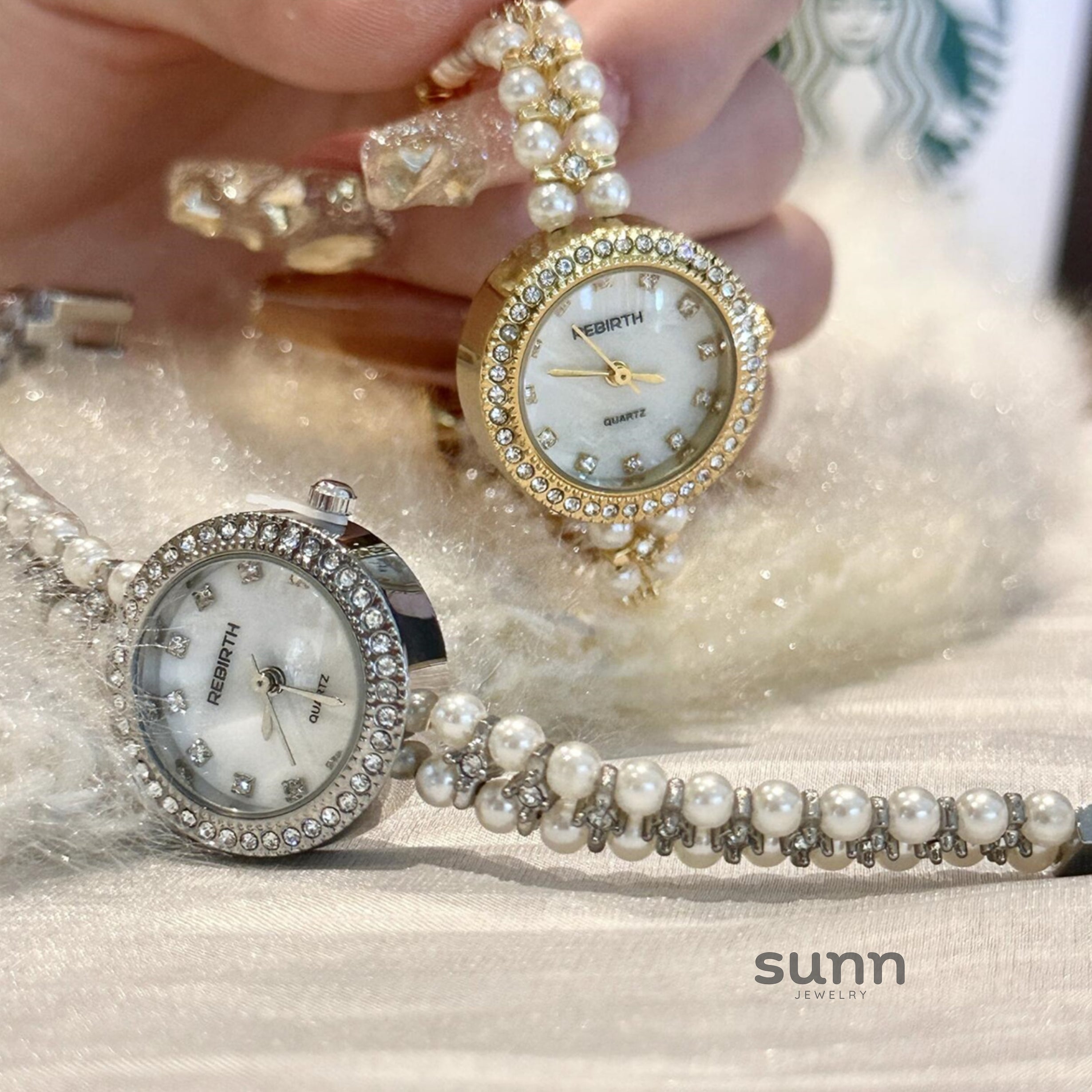 Saraya Delicate Pearl Watch